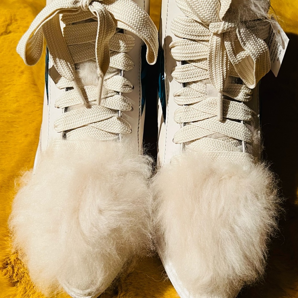 NEW COACH LEATHER PUFF HIGH TOPS - Picture 3 of 3